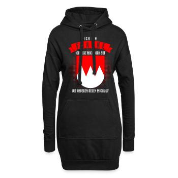 Franken Frankenland Witz Franke - Hoodie-Kleid - Schwarz - Vorne
