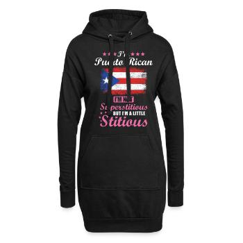 Puerto Ricanerin Geschenk lustiger Spruch Puerto - Hoodie-Kleid - Schwarz - Vorne