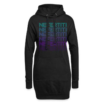 Nofretete Ägyptische Königin Altes Ägypten Retro - Hoodie-Kleid - Schwarz - Vorne
