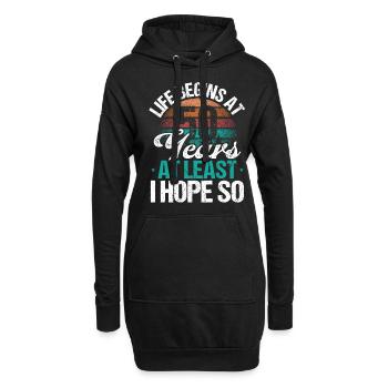 50th Birthday Idea Vintage Humor Funny 50 Year Old - Hoodie-Kleid - Schwarz - Vorne