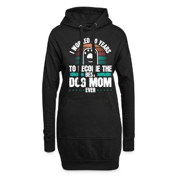 Chien de 50 ans Maman Chiens Chien Mère 50e anniversaire - Sweat-shirt à capuche long Femme - noir - Devant