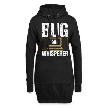 Assurance qualité des bogues du testeur de code d’ingénierie QA - Sweat-shirt à capuche long Femme - noir - Devant