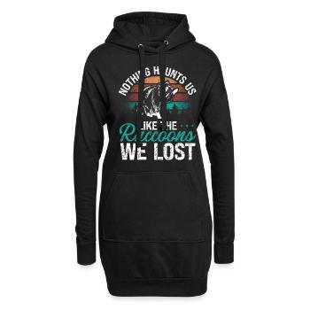 Raccoon Hunting Funny Raccoon Hunter Enthusiast - Hoodie-Kleid - Schwarz - Vorne
