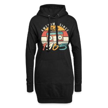 Vintage Hits 1965 Juli - Hoodie-Kleid - Schwarz - Vorne