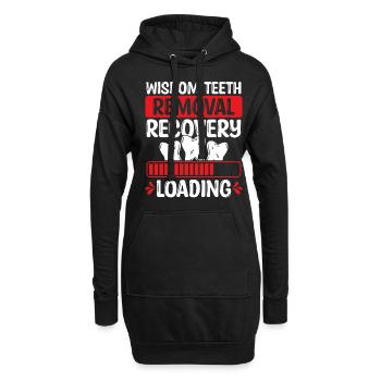 Wisdom Teeth Removal Wisdom Tooth Survivor - Hoodie-Kleid - Schwarz - Vorne
