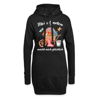 Garten Spruch Gärtner Hobbygärtner Geschenkidee - Hoodie-Kleid - Schwarz - Vorne