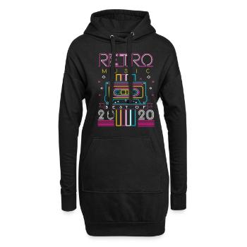 Best Of 2020 Retro Kassette Vintage Geburtstag - Hoodie-Kleid - Schwarz - Vorne