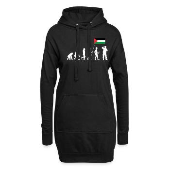 Palestine Cadeau Gratuit Palestine Bande de Gaza - Sweat-shirt à capuche long Femme - noir - Devant