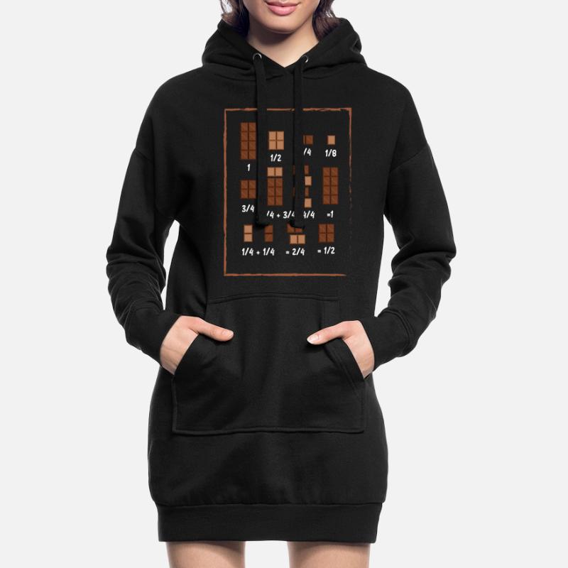 Chocolat Math Math Math Chocolat Sweat-shirt à capuche long Femme