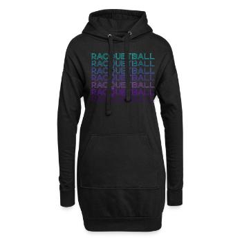 Racquetball Trainer Rétro - Sweat-shirt à capuche long Femme - noir - Devant