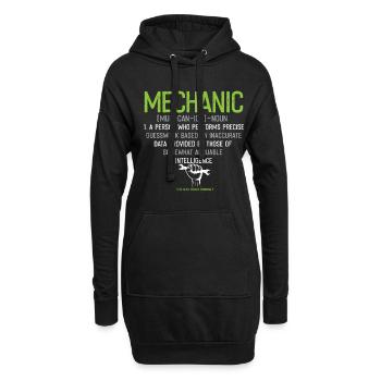 Profession de mécanicien Mécanicien automobile Voiture Drôle de dicton - Sweat-shirt à capuche long Femme - noir - Devant