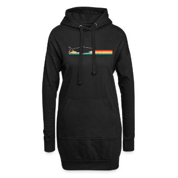 Hai Retro - Hoodie-Kleid - Schwarz - Vorne