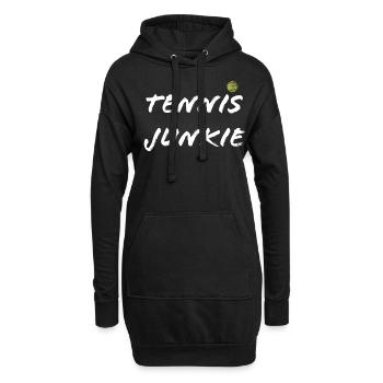 Tennis Junkie Entraîneur de joueurs de tennis - Sweat-shirt à capuche long Femme - noir - Devant