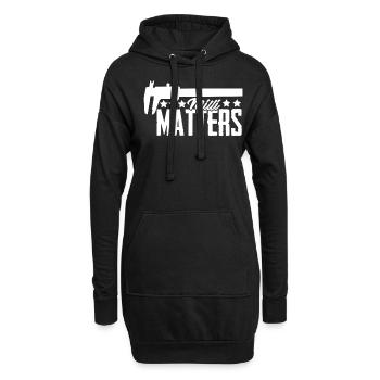 Zerspaner Messchieber Millimeter Fräser - Hoodie-Kleid - Schwarz - Vorne