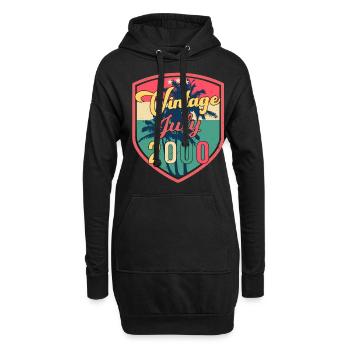 Original Juli 2000 - Hoodie-Kleid - Schwarz - Vorne