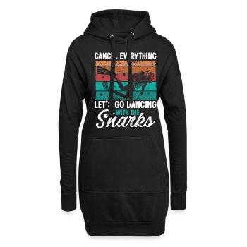 Scuba Diving Dancing with Sharks Scuba Diver - Hoodie-Kleid - Schwarz - Vorne