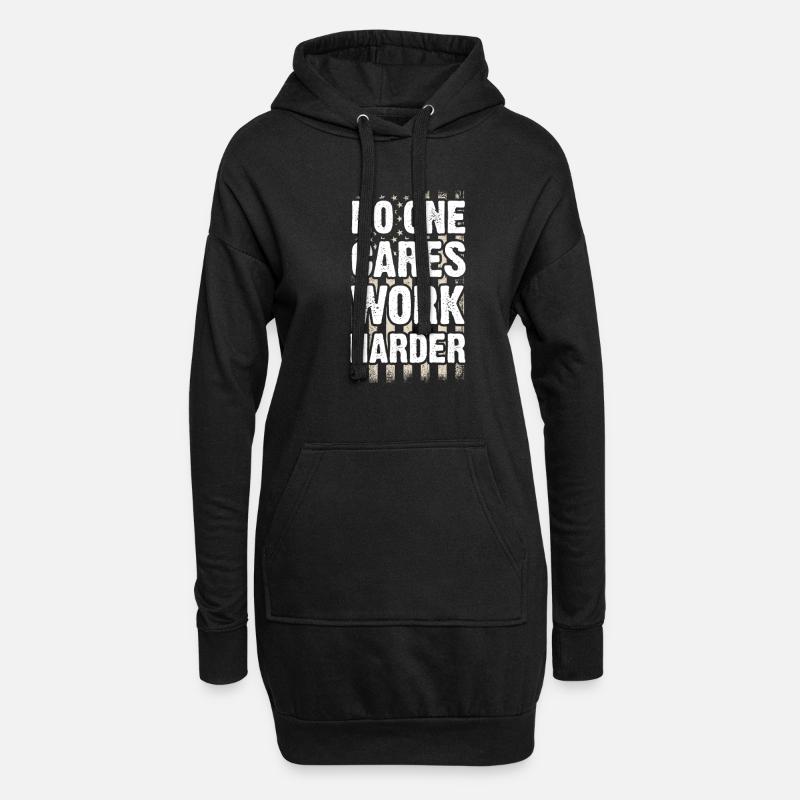 Motivation - Hoodie-Kleid - Schwarz