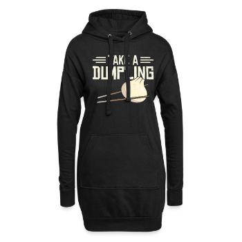 Boulettes Cuisine asiatique Fan de nourriture chinoise - Sweat-shirt à capuche long Femme - noir - Devant