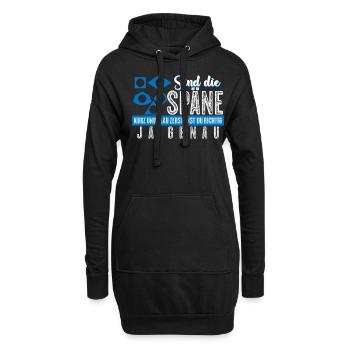 Zerspaner Fräser Zerspanungsmechaniker - Hoodie-Kleid - Schwarz - Vorne