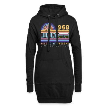 1968 Juli Vintage - Hoodie-Kleid - Schwarz - Vorne