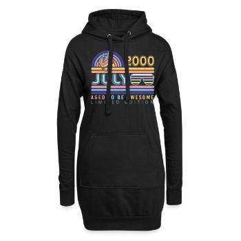 Meilleur mois de naissance Juillet 2000 - Sweat-shirt à capuche long Femme - noir - Devant