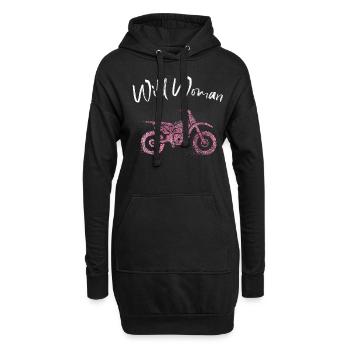 Moto MotoCycliste Tour - Sweat-shirt à capuche long Femme - noir - Devant