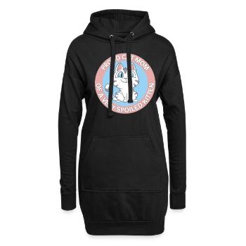 Chat Maman Propriétaire de chat Chat Chat Cadeau - Sweat-shirt à capuche long Femme - noir - Devant