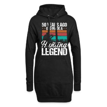 Chasse de 50 ans Drôle de 50e anniversaire pour Hunter - Sweat-shirt à capuche long Femme - noir - Devant