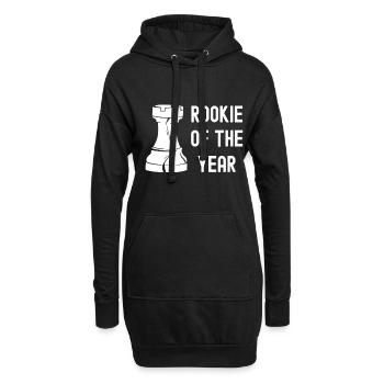 Schach Tshirt Schachbrett Schachmatt Schachspiel - Hoodie-Kleid - Schwarz - Vorne