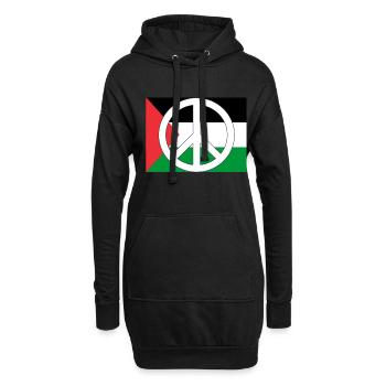 Palestine Tshirt Hommes Enfants Femmes Palestine - Sweat-shirt à capuche long Femme - noir - Devant