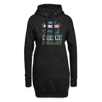 Meeresbiologie Qualle Ozean Wal Krabbe Tintenfisch - Hoodie-Kleid - Schwarz - Vorne