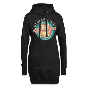 Beste Geschenkidee Für Juli 1991 - Hoodie-Kleid - Schwarz - Vorne
