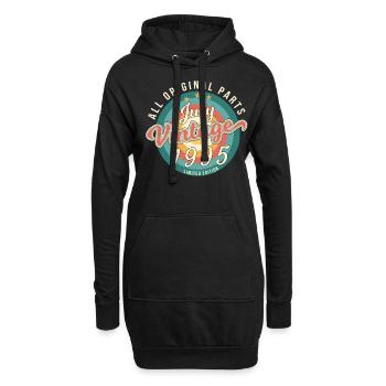 Beste Geschenkidee Für Juli 1995 - Hoodie-Kleid - Schwarz - Vorne