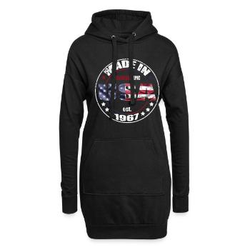 Dicton d’anniversaire né aux États-Unis en 1967 - Sweat-shirt à capuche long Femme - noir - Devant