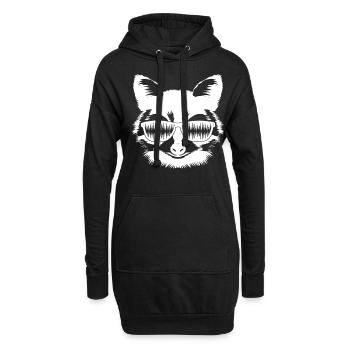 Synthétiseur Raccoon Synthétiseurs modulaires - Sweat-shirt à capuche long Femme - noir - Devant