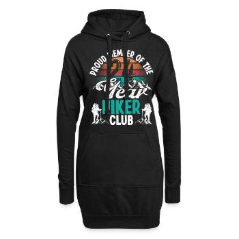 24 Year Old Hiker Mountains Hiking Birthday 24 - Hoodie-Kleid - Schwarz - Vorne