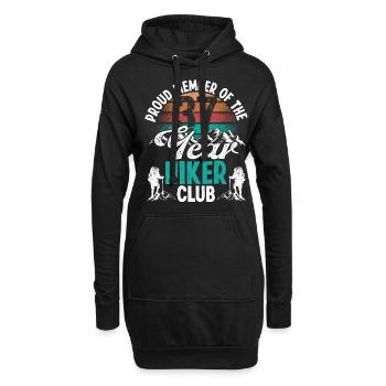 37 Year Old Hiker Mountains Hiking Birthday 37 - Hoodie-Kleid - Schwarz - Vorne