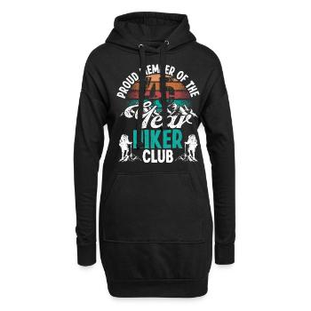 45 Year Old Hiker Mountains Hiking Birthday 45 - Hoodie-Kleid - Schwarz - Vorne