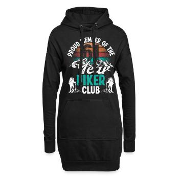 61 Year Old Hiker Mountains Hiking Birthday 61 - Hoodie-Kleid - Schwarz - Vorne