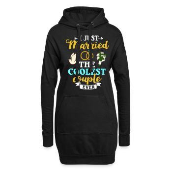 Trauungsleiter Eheoffizier Priester Pfarrer Ehe - Hoodie-Kleid - Schwarz - Vorne