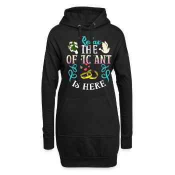 Trauungsleiter Eheoffizier Priester Pfarrer Ehe - Hoodie-Kleid - Schwarz - Vorne