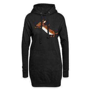 Qigong Qi Gong Chien Chigong - Sweat-shirt à capuche long Femme - noir - Devant