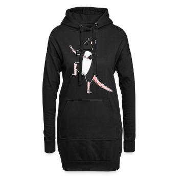 Qigong Qi Gong Souris Chigong - Sweat-shirt à capuche long Femme - noir - Devant
