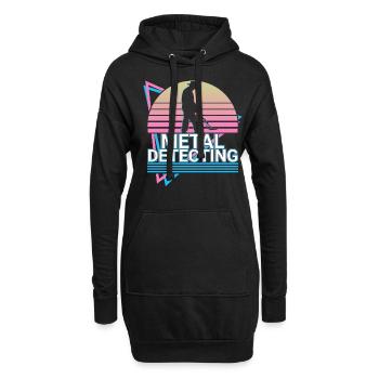 Metal Detection Metal Detector Metal Detectors Ge - Hoodie Dress - black - Front