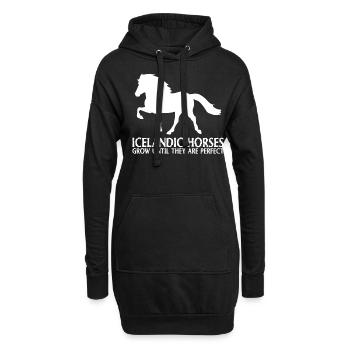 Cheval islandais Cheval parfait Chevaux islandais - Sweat-shirt à capuche long Femme - noir - Devant