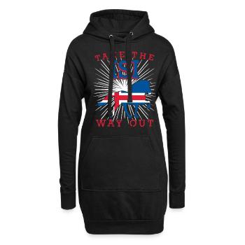 Cheval islandais Équitation islandais Chevaux islandais - Sweat-shirt à capuche long Femme - noir - Devant