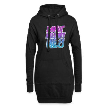 Beignet - Sweat-shirt à capuche long Femme - noir - Devant