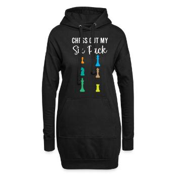 Chess Out My Six Pack - Checkmate Chess Player - Hoodie-Kleid - Schwarz - Vorne