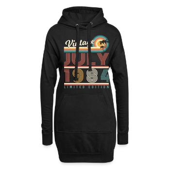 Geboren 1984 Im Juli - Hoodie-Kleid - Schwarz - Vorne
