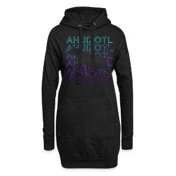 Ahuizotl Aztec Mythology Maya Retro Cadeau - Sweat-shirt à capuche long Femme - noir - Devant